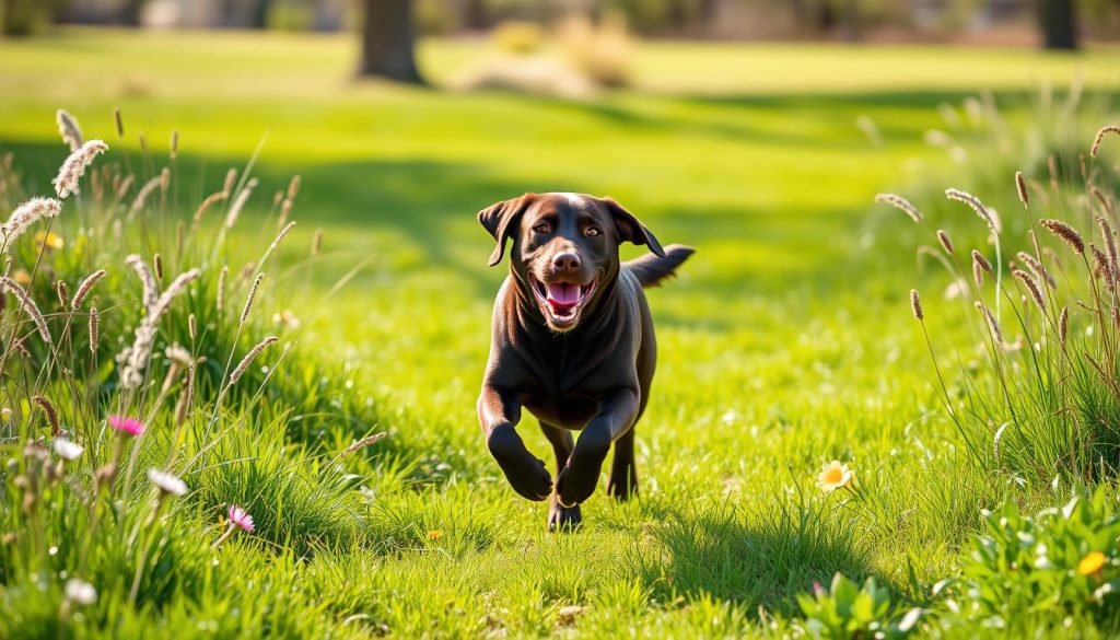 chocolate lab exercise