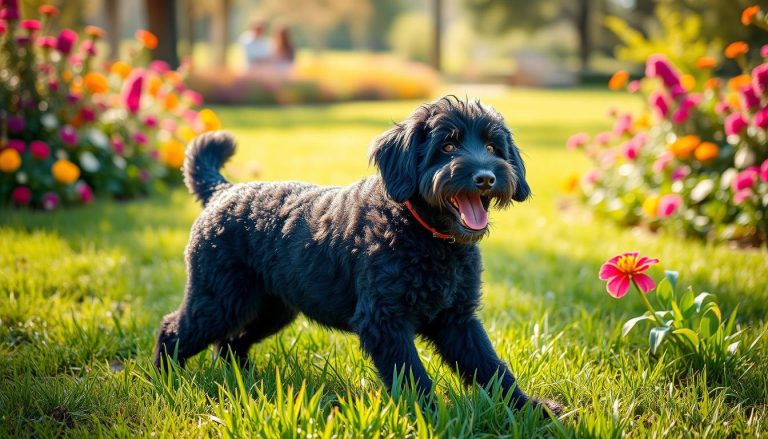 Black labradoodle