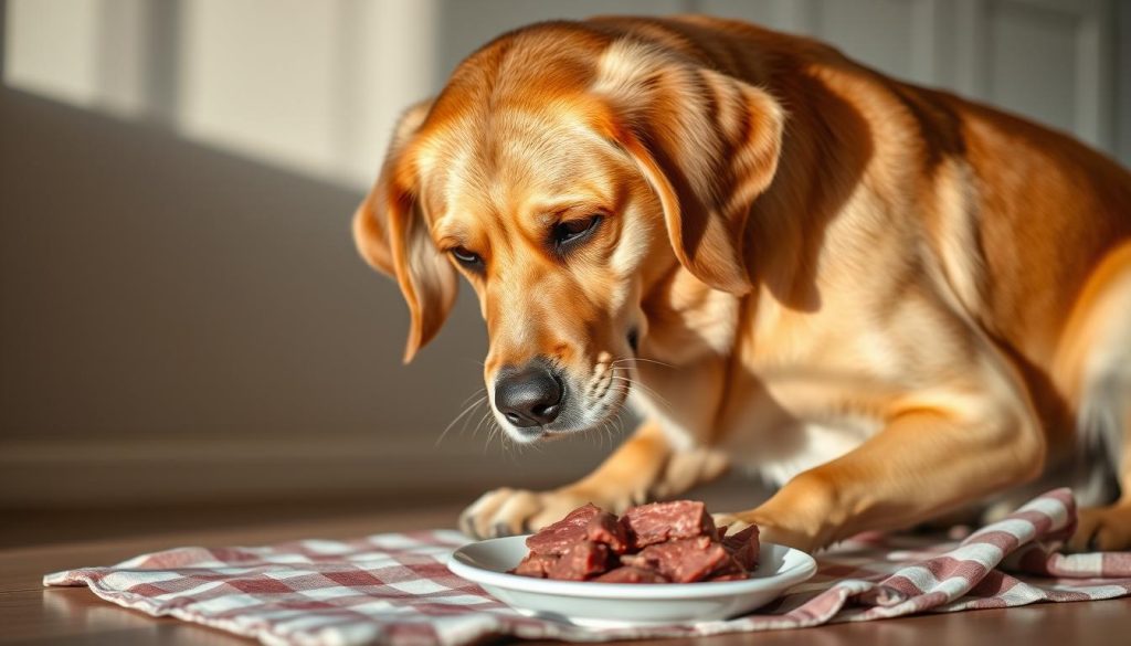 dog eating corned beef serving size