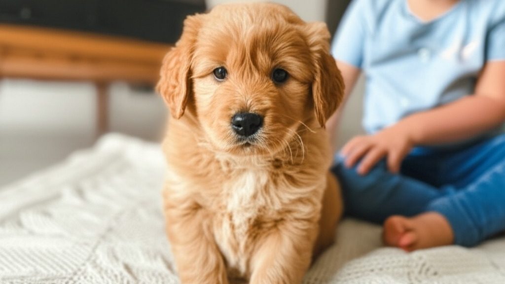 An adorable Golden Mountain Dog puppy from a reputable breeder